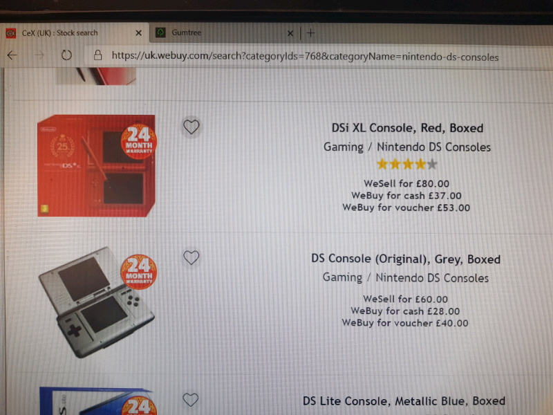 nintendo dsi games cex